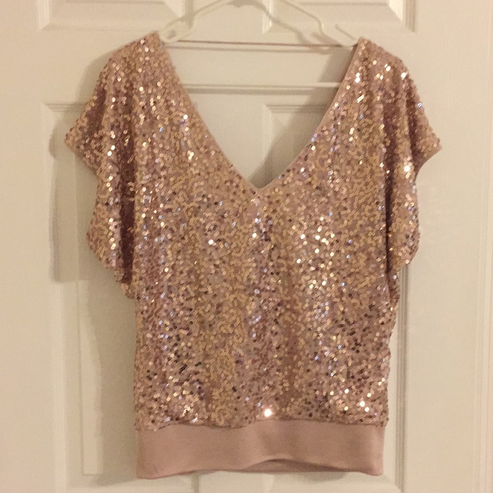 Express sequined top